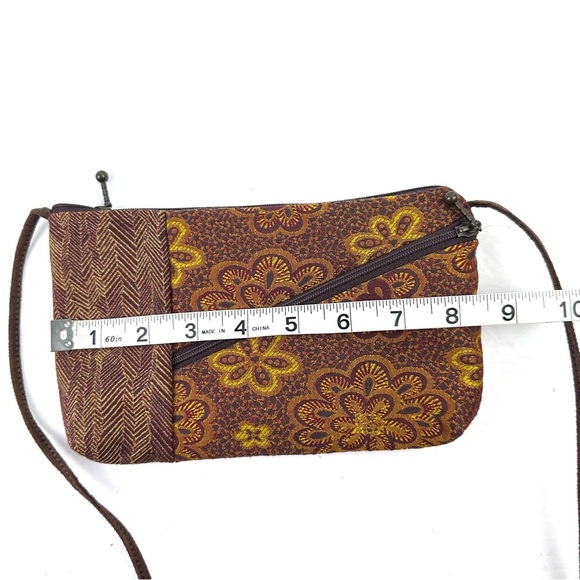 Maruca Tomboy Crossbody Bag Floral Tapestry Handbag Handmade Colorado Brand New - Picture 6 of 8